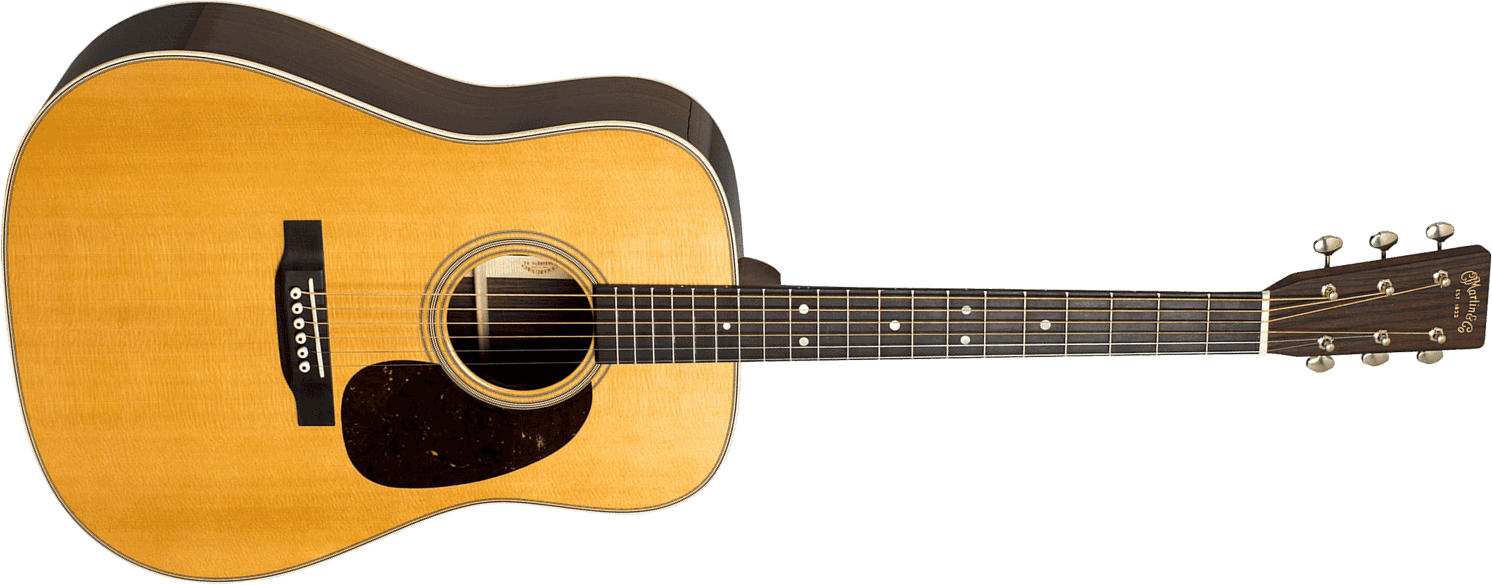 Martin D-28 Standard Dreadnought Epicea Palissandre Eb - Natural Gloss - Guitare Acoustique - Main picture