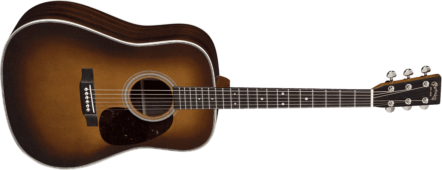 Martin D-28 Standard Re-imagined Dreadnought Epicea Palissandre Eb - Ambertone Aging Toner - Guitare Acoustique - Main picture