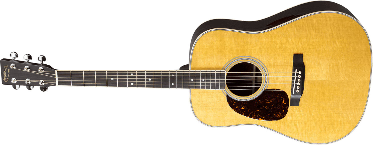 Martin D-35 Lh Standard Re-imagined Dreadnought Gaucher Epicea Palissandre Eb - Natural Aging Toner - Guitare Acoustique - Main picture