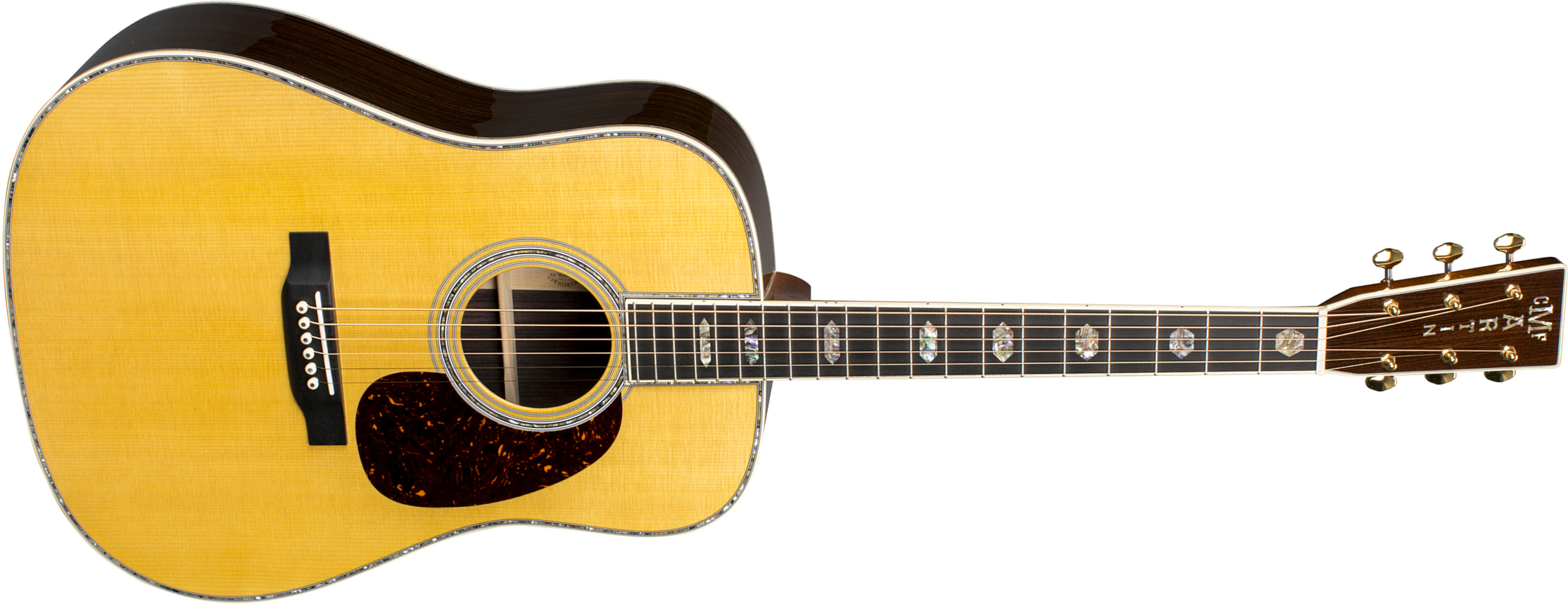 Martin D-45 Standard Re-imagined Dreadnought Epicea Palissandre Eb - Natural Aging Toner - Guitare Acoustique - Main picture