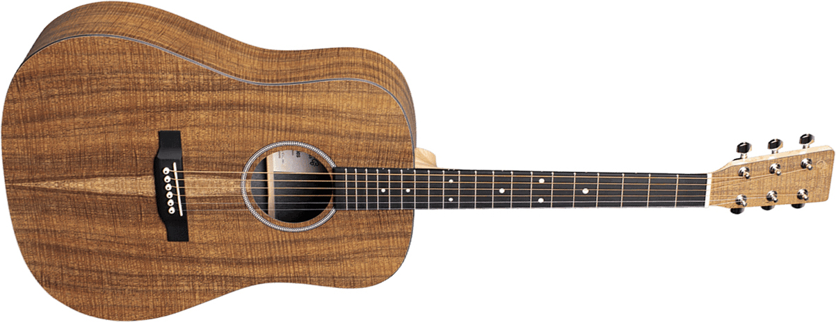 Martin D-x1e Koa Dreadnought Hpl Tout Koa Ric +housse - Natural - Guitare Electro Acoustique - Main picture