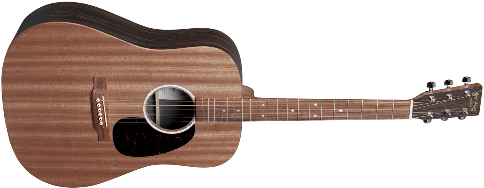 Martin D-x2e Macassar Dreadnought Epicea Ebene Hpl - Natural Satin - Guitare Electro Acoustique - Main picture