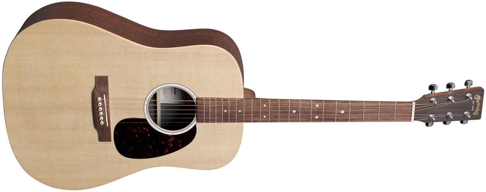 Martin D-x2e Mahogany Dreadnought Epicea Acajou Hpl - Natural Satin - Guitare Electro Acoustique - Main picture