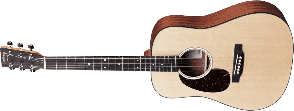 Martin Djr-10e Lh Dreadnought Junior Gaucher Epicea Sapele Ric +housse - Natural - Guitare Acoustique Voyage - Main picture