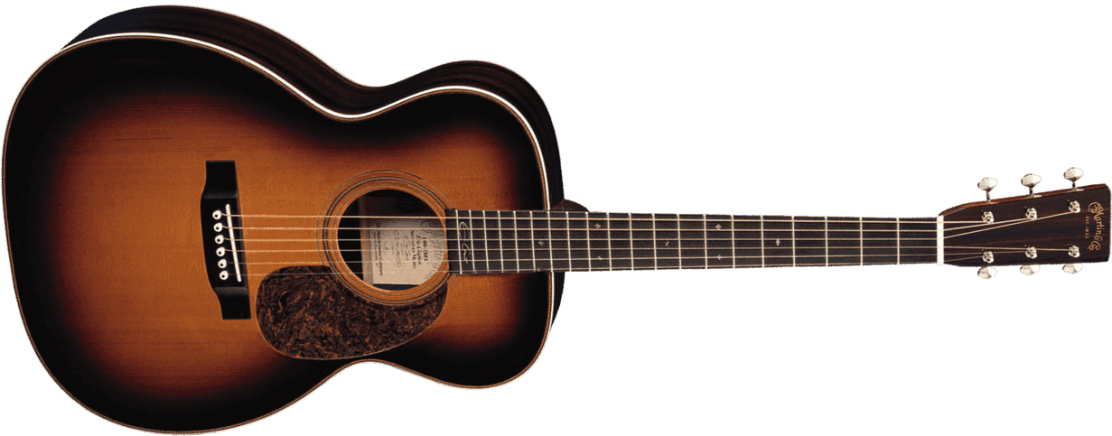 Martin Eric Clapton 000-28ec Custom Signature Auditorium Epicea Palissandre Eb - 1935 Sunburst - Guitare Electro Acoustique - Main picture