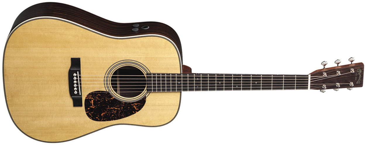 Martin Hd-28e Standard Re-imagined Dreadnought Epicea Palissandre Eb - Natural Aging Toner - Guitare Electro Acoustique - Main picture