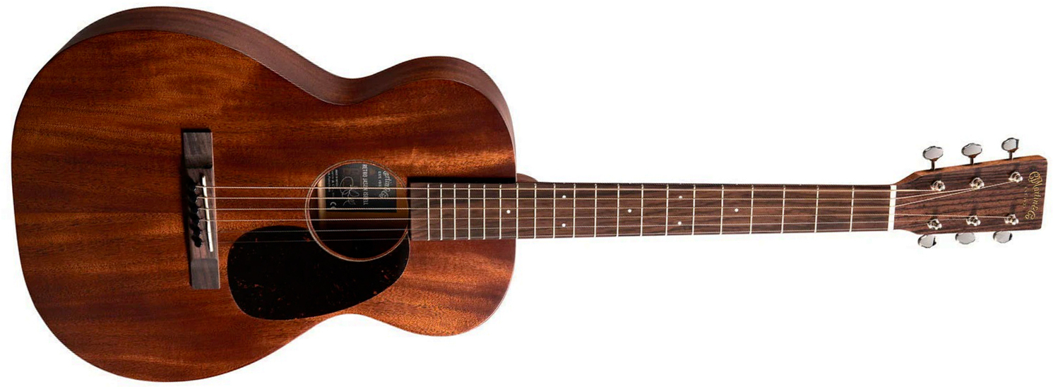 Martin Jason Isbell 010 Retro Road Signature Parlor Shsc Acajou Rw - Natural Satin - Guitare Folk - Main picture