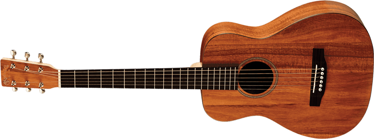 Martin Lxk2l Little Martin Gaucher Mini Dreadnought Hpl Koa - Natural - Guitare Acoustique Voyage - Main picture