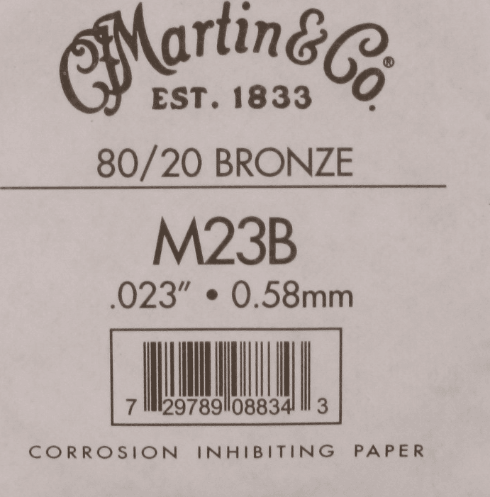 Martin M23b 80/20 Bronze Single String 023 Sol - Cordes Guitare Acoustique - Main picture