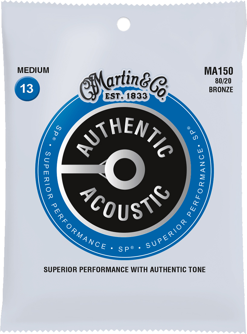 Martin Ma150 Authentic Sp 80/20 Bronze Acoustic Guitar 6c  13-56 - Cordes Guitare Acoustique - Main picture