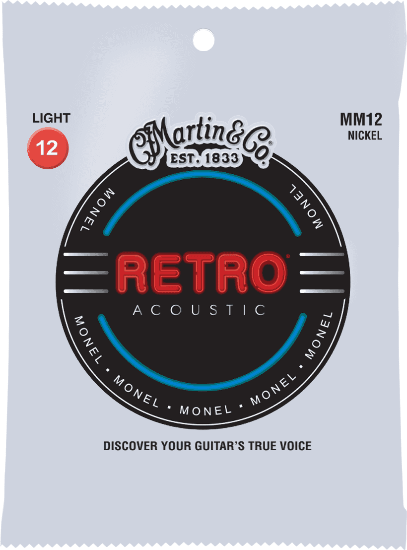 Martin Mm12 Retro Monel Acoustic Guitar 6c 12-54 - Cordes Guitare Acoustique - Main picture