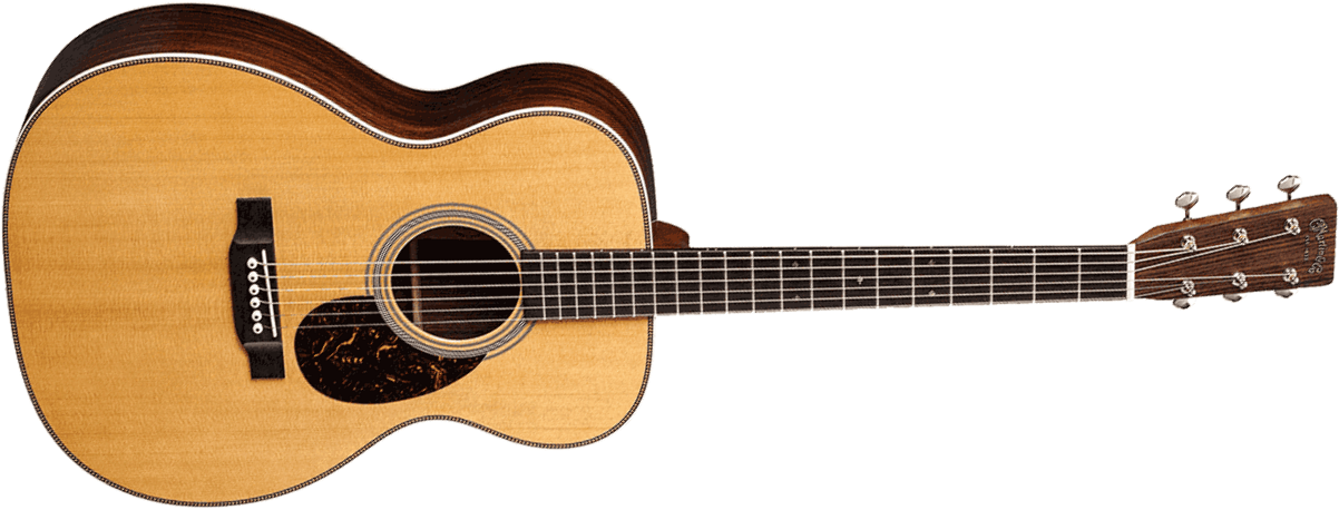 Martin Om28 Standard Golden Era Orchestra Model Epicea Palissandre Eb - Gloss Natural - Guitare Folk - Main picture