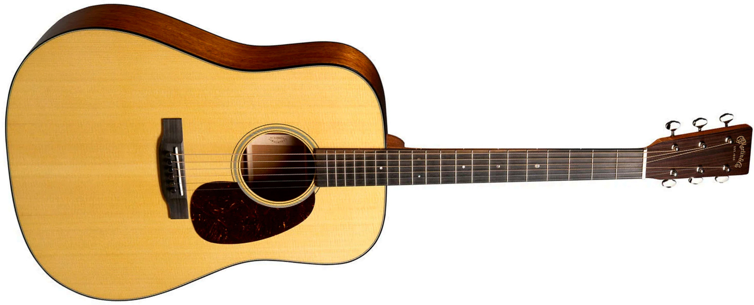 Martin Super D18 Standard Dreadnought Epicea Acajou Eb - Natural Aging Toner - Guitare Folk - Main picture