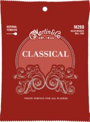 M260 Classical Nylon Guitar 6-String Set 80/20 Bronze Ball End Normal Tension