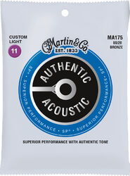 MA175 Acoustic Guitar 6-String Set Authentic SP 80/20 Bronze 11-52