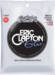 Cordes guitare acoustique Martin MEC12 Eric Clapton 6-String Acoustic Guitar 92/8 Phosphor Bronze 12-54 - Jeu de 6 cordes