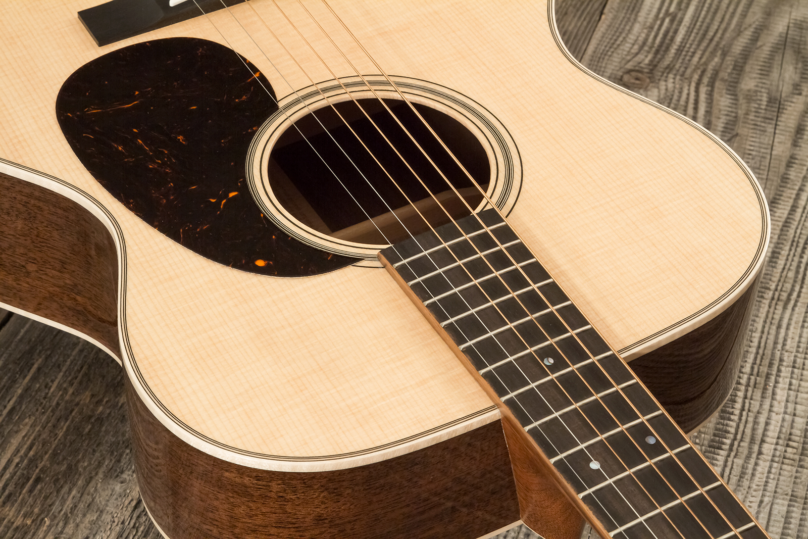 Martin Custom Shop 000 Shsc Epicea / Black Walnut Eb #2929870 - Natural - Guitare Folk - Variation 5