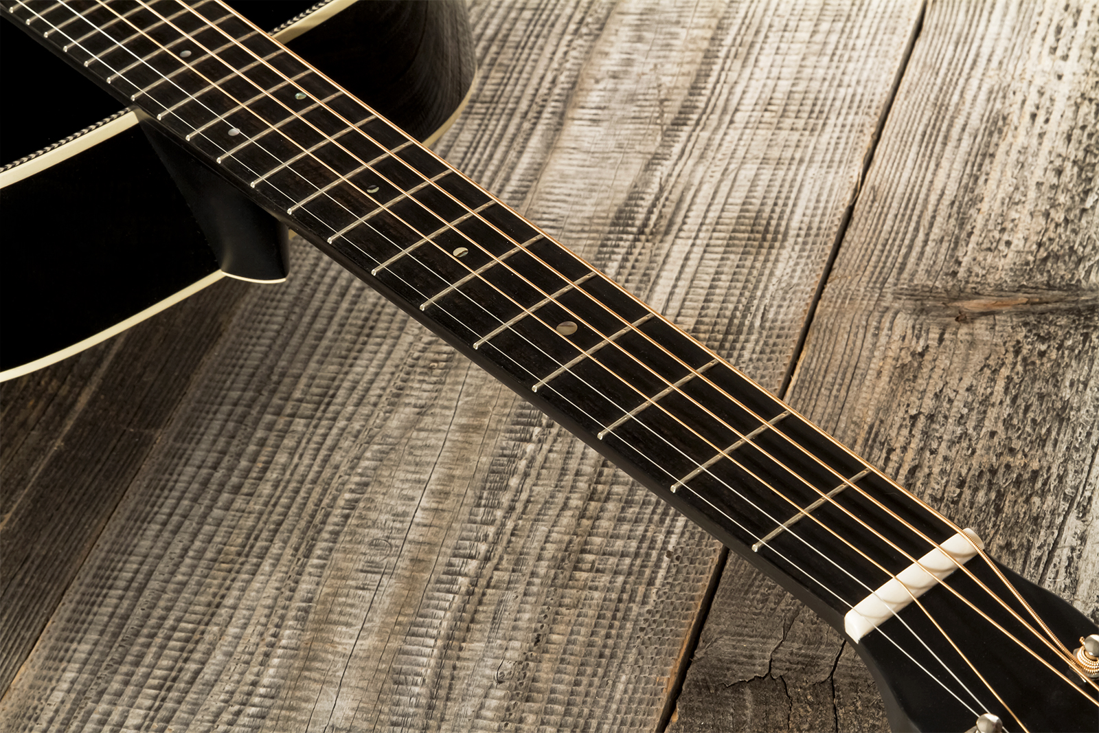 Martin Custom Shop Cs-000-3764624 Shsc Epicea Europeen / Acajou Sinker Eb #2720463 - Black Gloss - Guitare Folk - Variation 5
