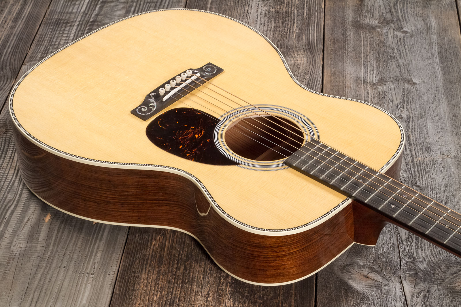 Martin Custom Shop Cs-om-c22025684 Orchestra Epicea Palissandre Eb #2736830 - Natural Aging Toner - Guitare Acoustique - Variation 2