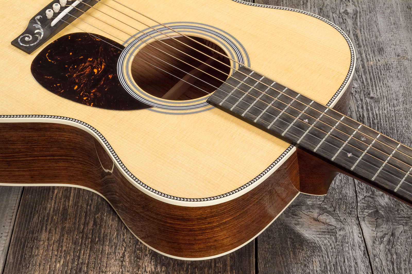 Martin Custom Shop Cs-om-c22025684 Orchestra Epicea Palissandre Eb #2736830 - Natural Aging Toner - Guitare Acoustique - Variation 4