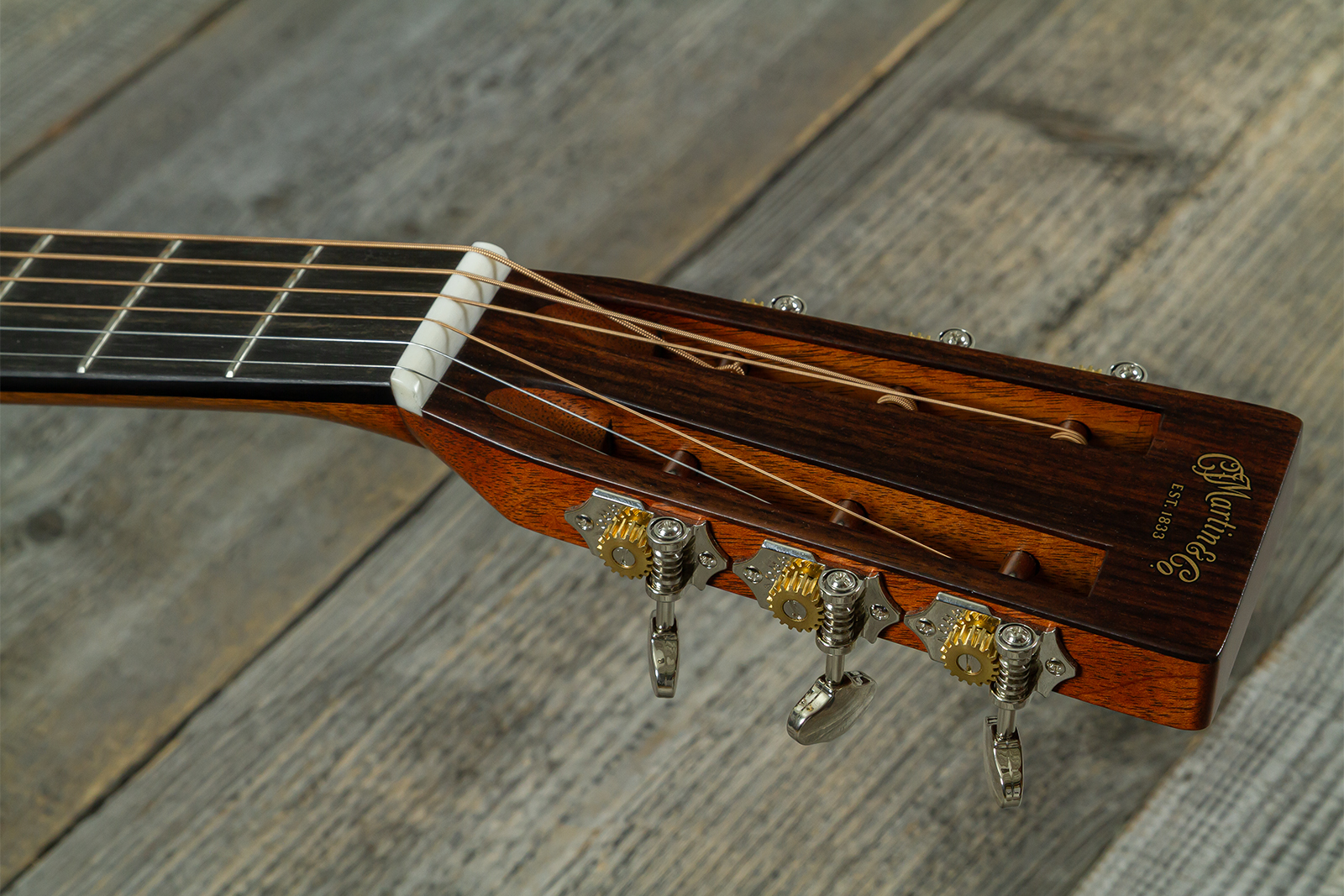 Martin Custom Shop Dreadnought 12-fret Epicea Adirondack / Palissandre Indien Eb #2964120 - Natural - Guitare Folk - Variation 9