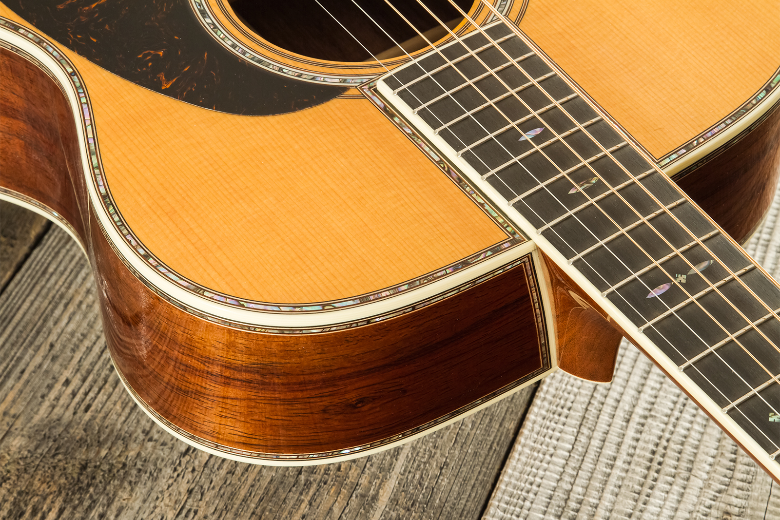Martin Custom Shop Joe Bonamassa 00045 Ltd Signature 000 Shsc Epicea Palissandre Eb #2917432 - Natural Vintage - Guitare Folk - Variation 5