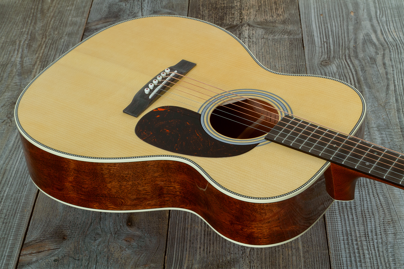Martin Custom Shop Om Epicea Adirondack / Acajou Eb #2964118 - Natural Aging Toner - Guitare Folk - Variation 2