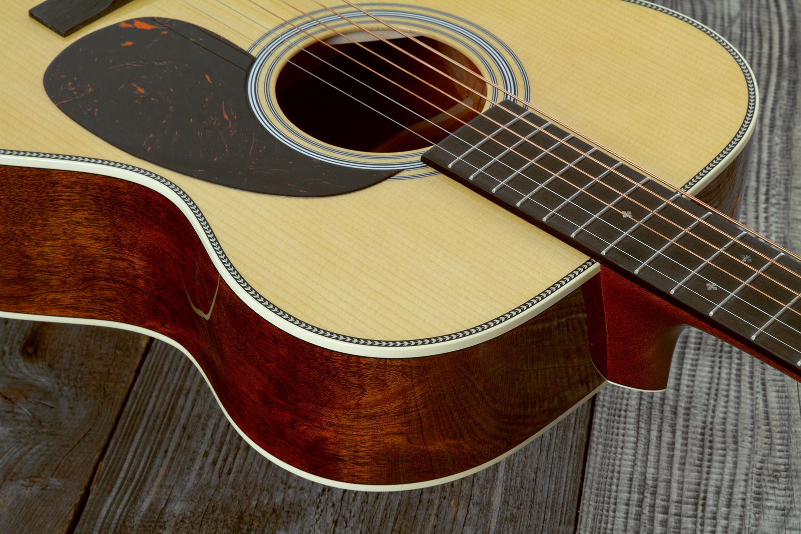 Martin Custom Shop Om Epicea Adirondack / Acajou Eb #2964118 - Natural Aging Toner - Guitare Folk - Variation 4