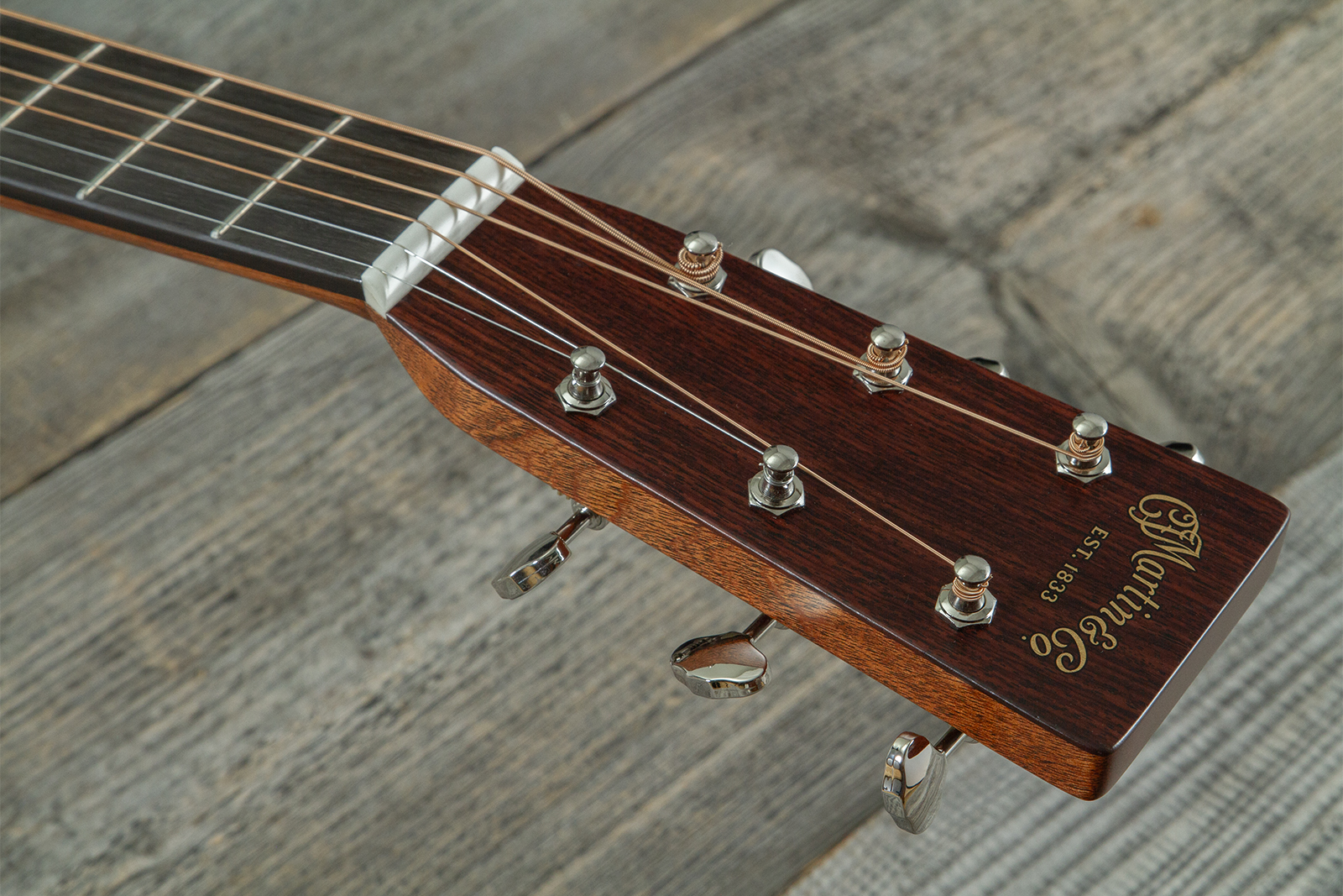 Martin Custom Shop Om Epicea Adirondack / Acajou Eb #2964118 - Natural Aging Toner - Guitare Folk - Variation 6