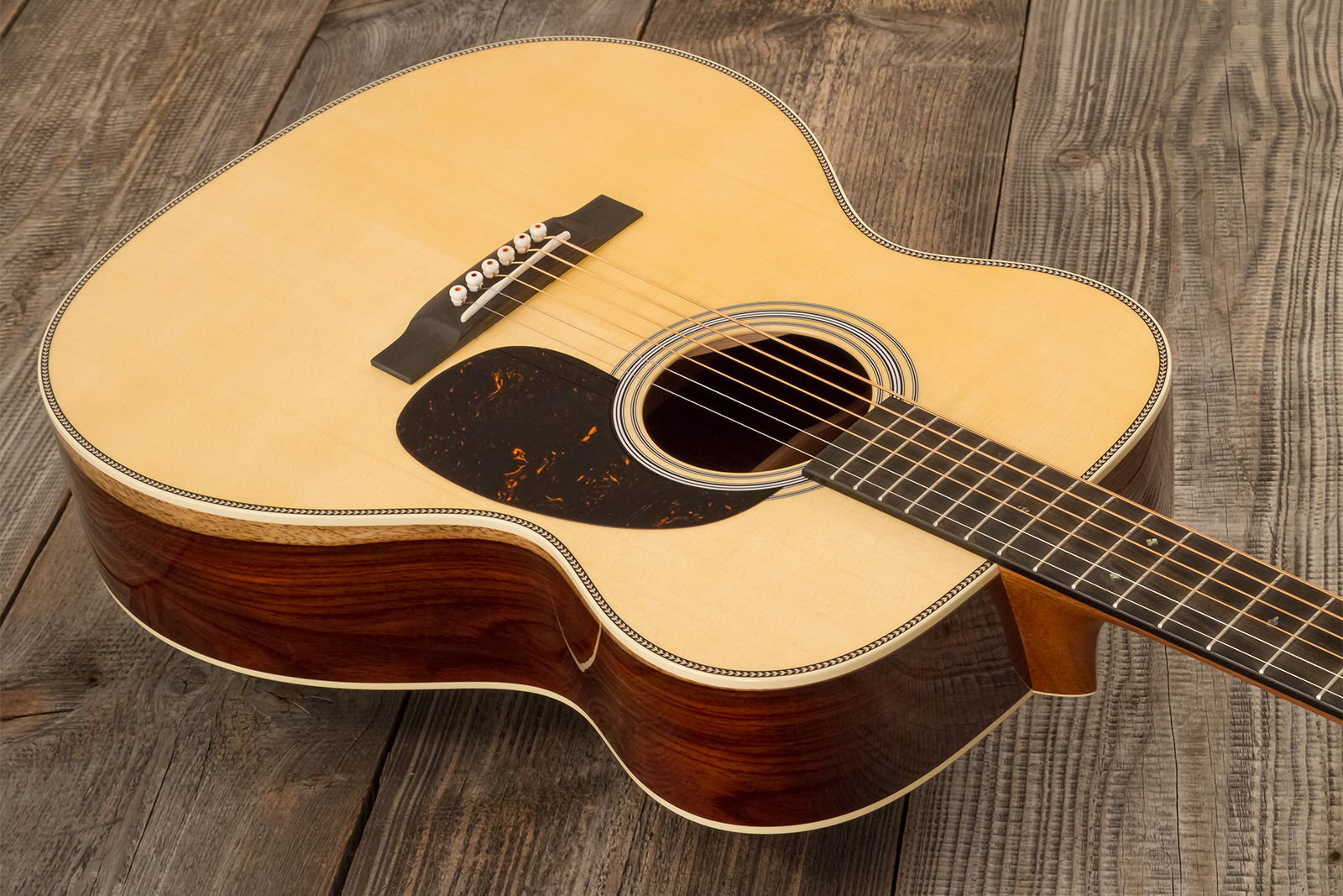 Martin Custom Shop Om Epicea Englemann / Palissandre Guatemala Eb #2964119 - Natural Aging Toner - Guitare Folk - Variation 2