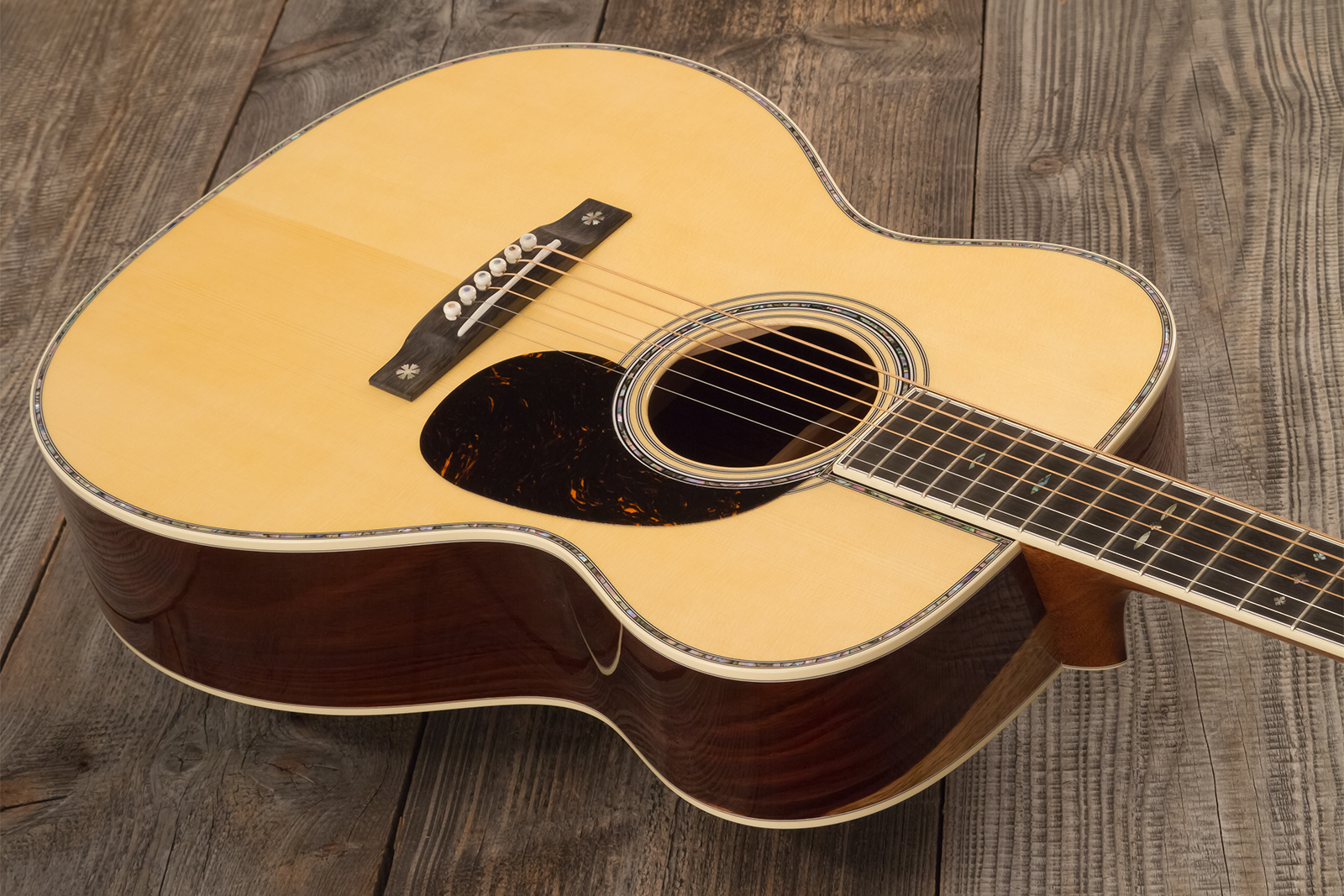 Martin Custom Shop Om Epicea Englemann / Palissandre Guatemala Eb #2969039 - Natural Aging Toner - Guitare Folk - Variation 2