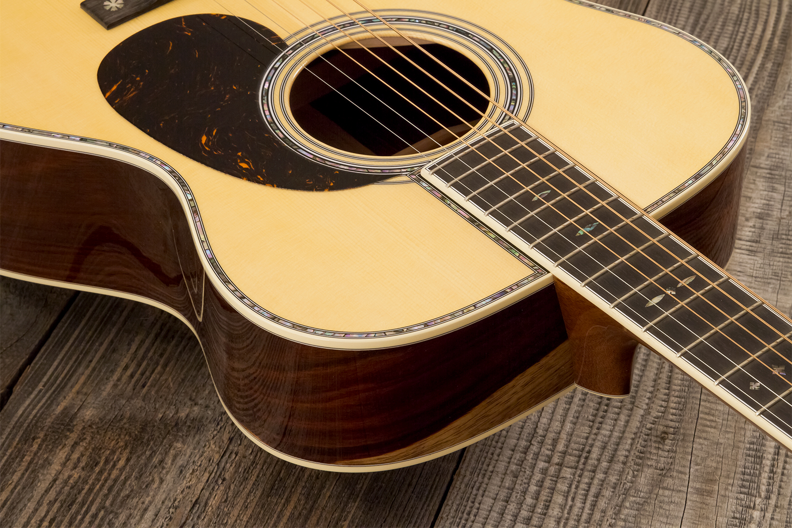 Martin Custom Shop Om Epicea Englemann / Palissandre Guatemala Eb #2969039 - Natural Aging Toner - Guitare Folk - Variation 5
