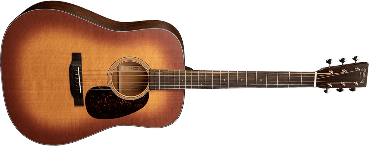 Martin D-18 Standard Dreadnought Epicea Acajou Eb - Satin Amberburst - Guitare Acoustique - Variation 1