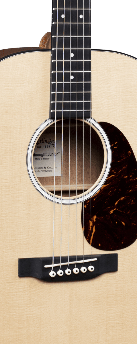 Martin Djr-10e Dreadnought Junior Epicea Sapele Ric +housse - Natural - Guitare Acoustique Voyage - Variation 2