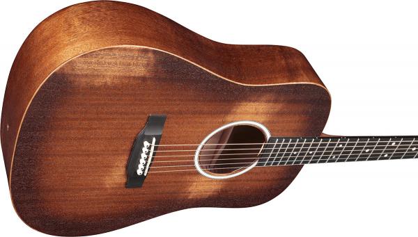 Guitare acoustique voyage Martin DJr-10E Sapele StreetMaster - mahogany burst