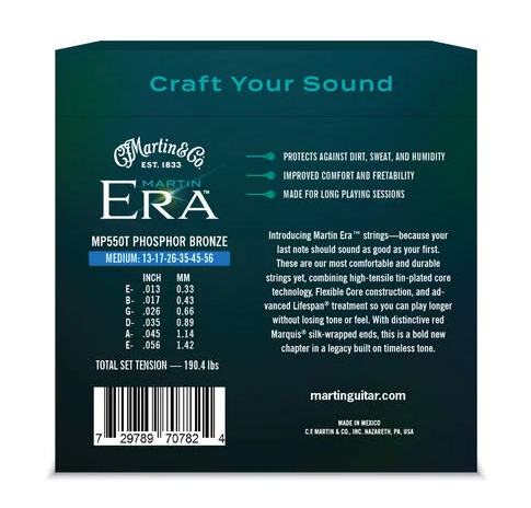 Martin Era Jason Isbell Phosphor Bronze Treated Medium - Cordes Guitare Acoustique - Variation 1