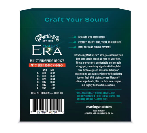 Martin Era Phosphor Bronze Treated Light - Cordes Guitare Acoustique - Variation 1