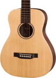 Guitare acoustique voyage Martin LX1E Little Martin Gaucher +Bag - Natural satin