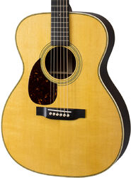 Guitare folk gaucher Martin OM-28 Standard Re-Imagined Gaucher - Natural aging toner