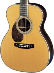 Guitare folk gaucher Martin OM-42 Standard Re-Imagined Gaucher - Natural aging toner