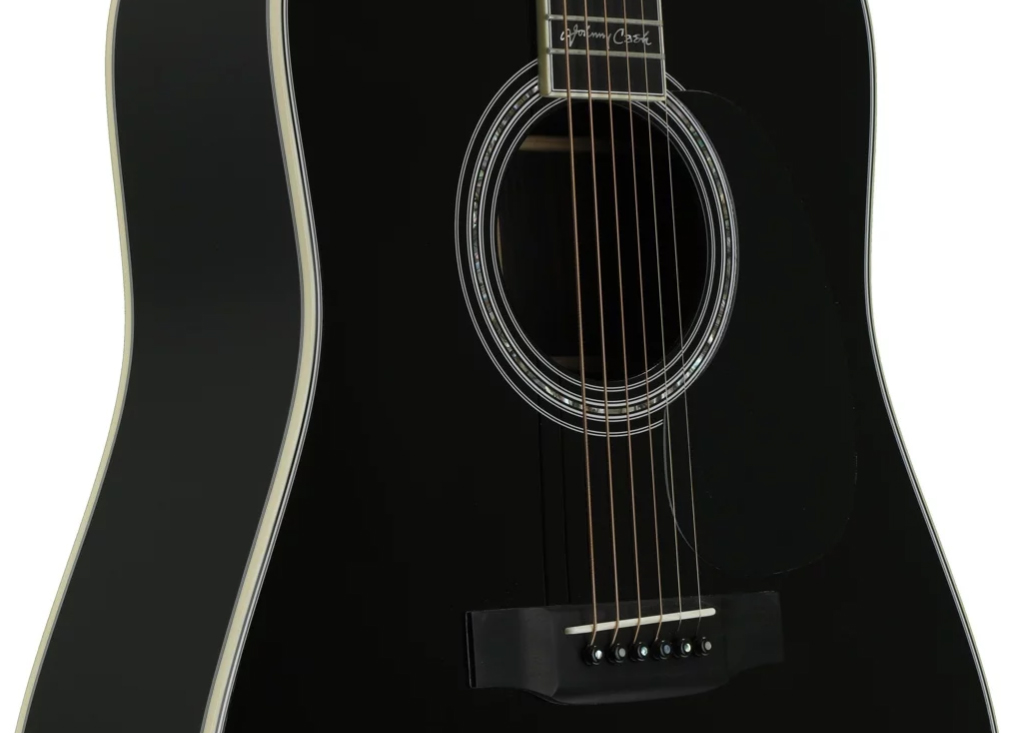 Martin Johnny Cash D-35 Signature Dreadnought Epicea Palissandre Eb - Black - Guitare Acoustique - Variation 1