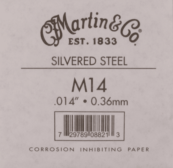 Martin M17HTT Corde Guitare Acoustique | Acier .017 | Simple Corde | Haute Tension