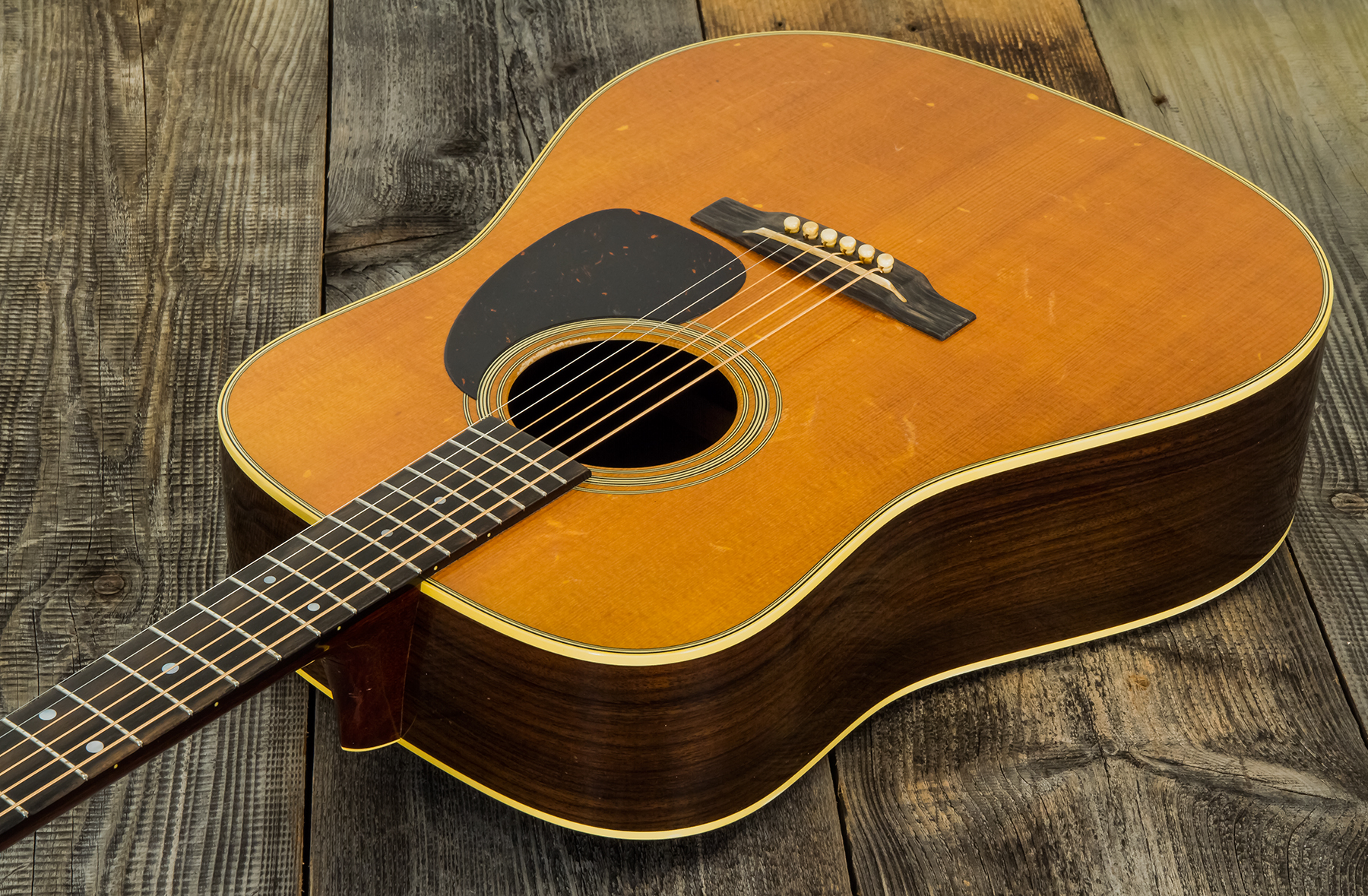 Martin Rich Robinson D-28 Signature Dreadnought Epicea Palissandre Eb - Aged Vintage Natural - Guitare Acoustique - Variation 2