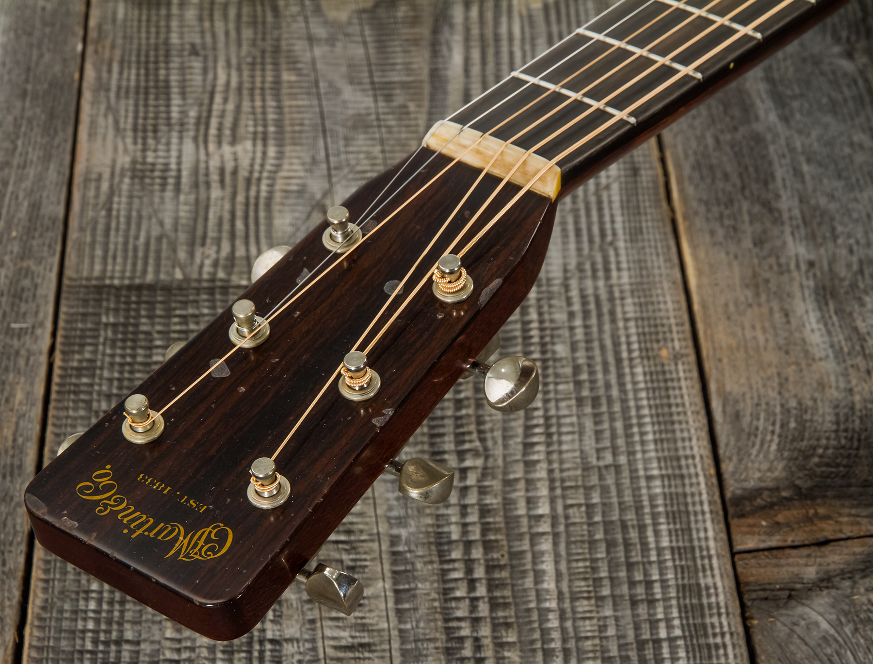 Martin Rich Robinson D-28 Signature Dreadnought Epicea Palissandre Eb - Aged Vintage Natural - Guitare Acoustique - Variation 7