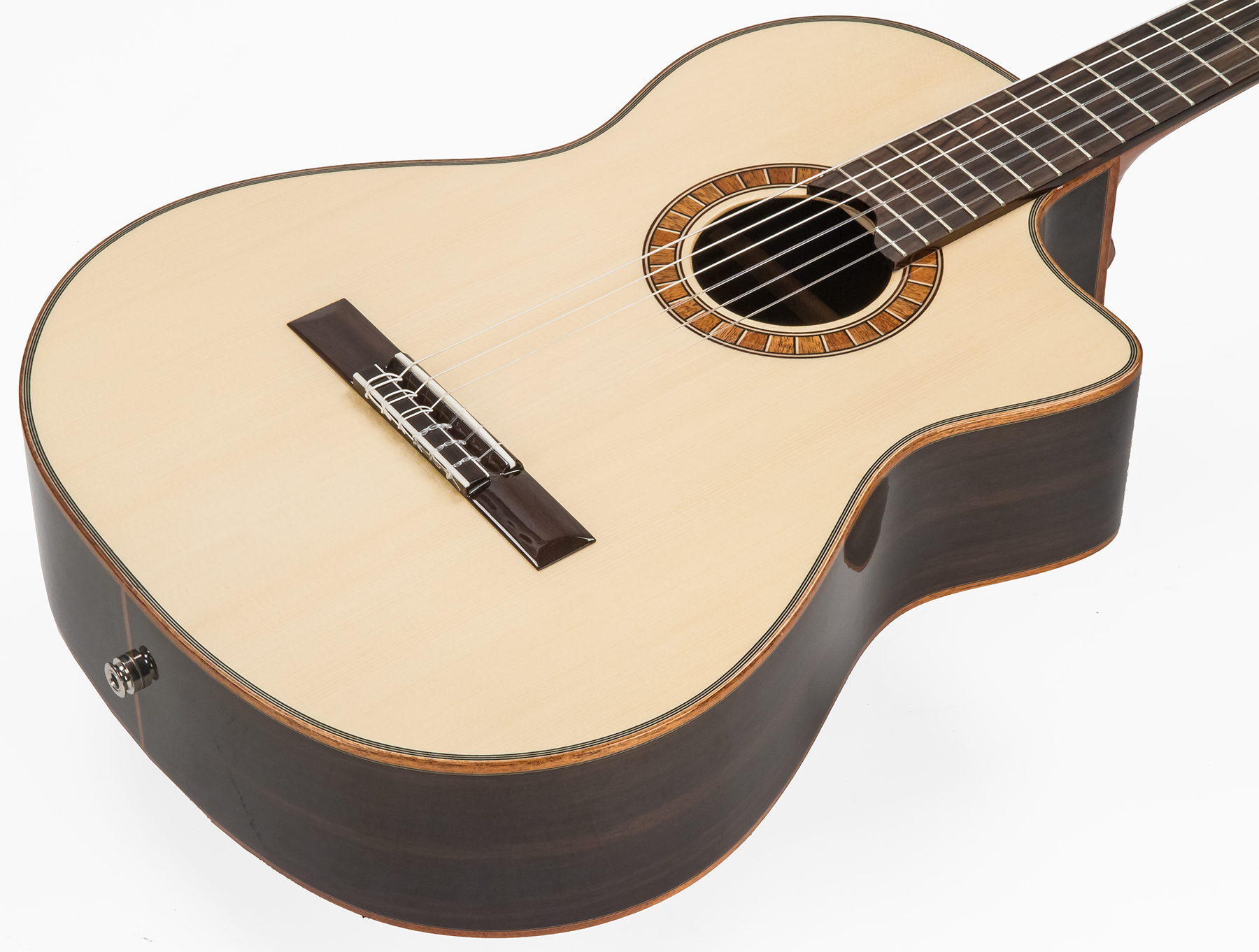 Martinez Mp12-rs Crossover Cw Epicea Palissandre Rw +housse - Natural - Guitare Classique Format 4/4 - Variation 1