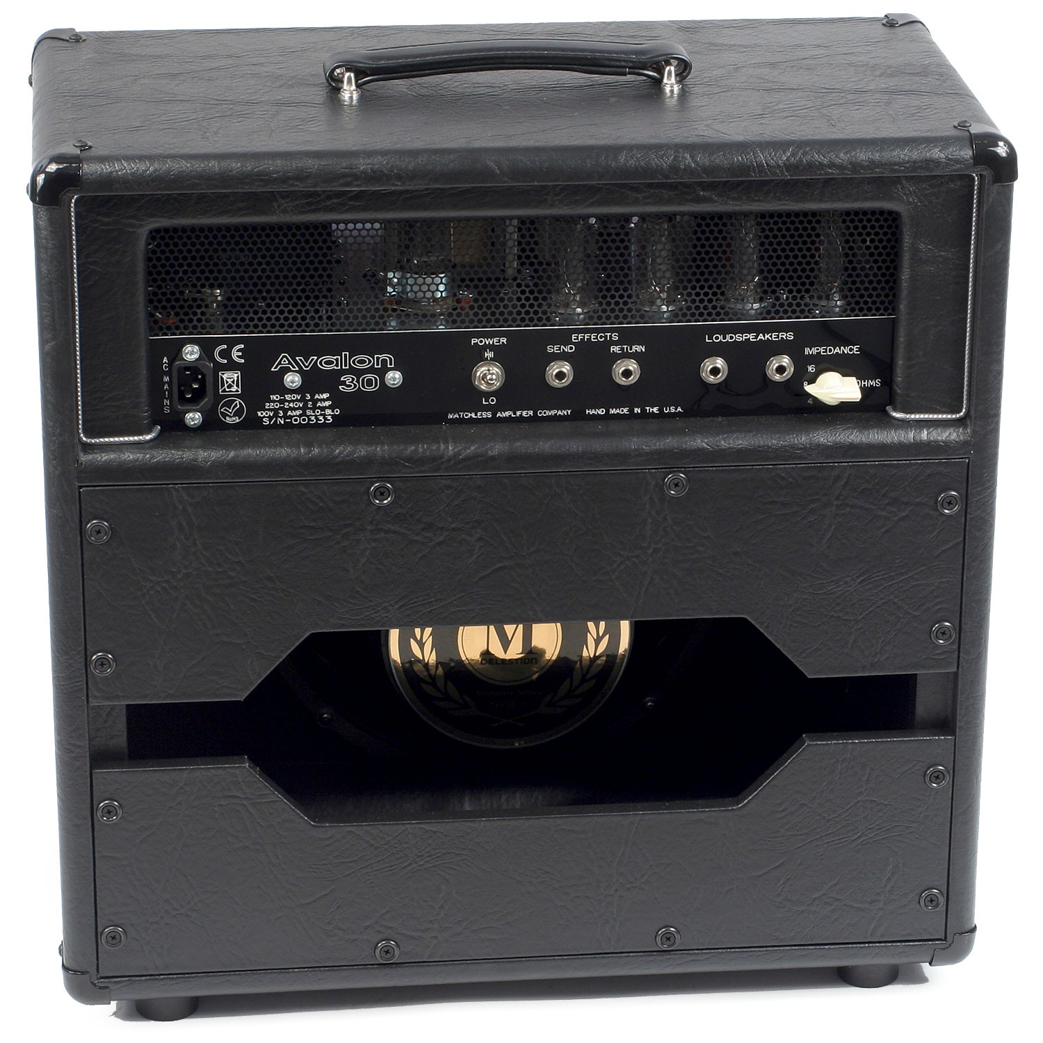 Matchless Avalon 30 112 Reverb 1x12 30w Black/silver - Ampli Guitare Électrique Combo - Variation 1