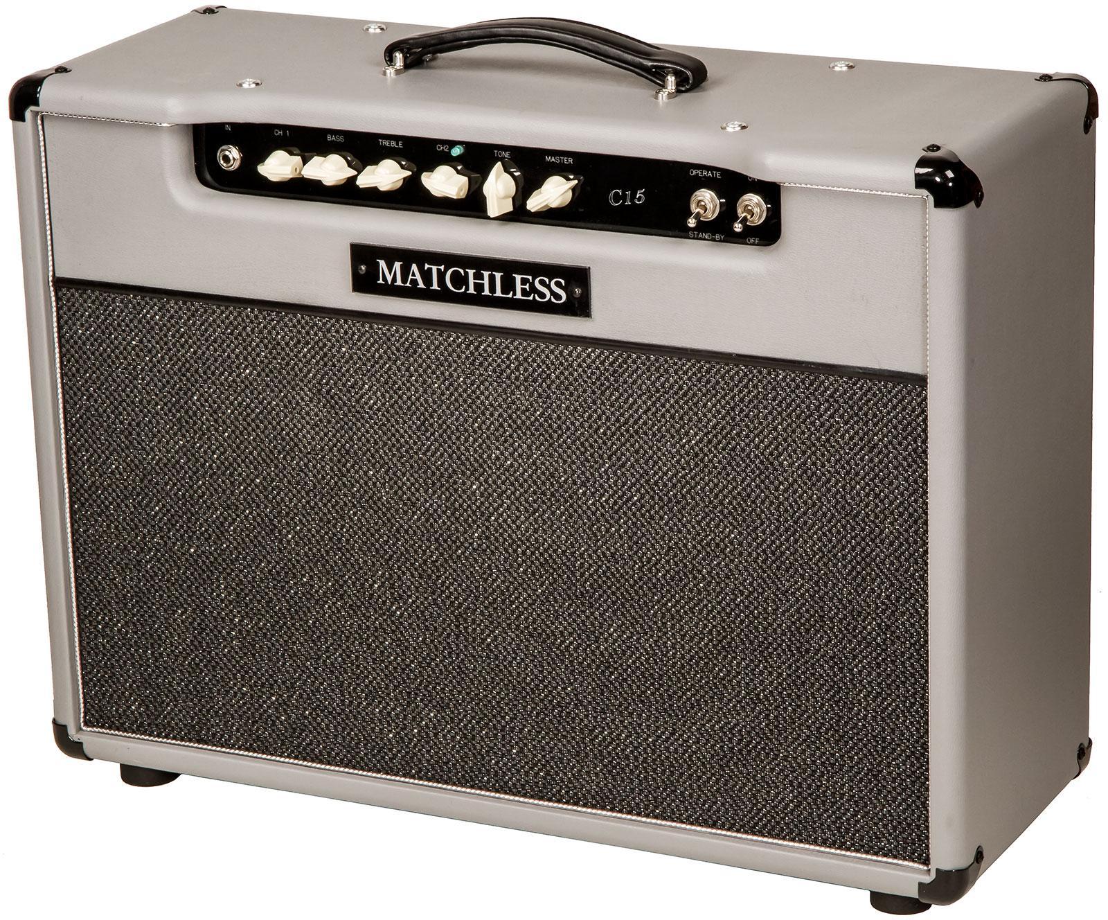 Combo ampli guitare électrique Matchless C-15 112 - Dark Grey/Silver