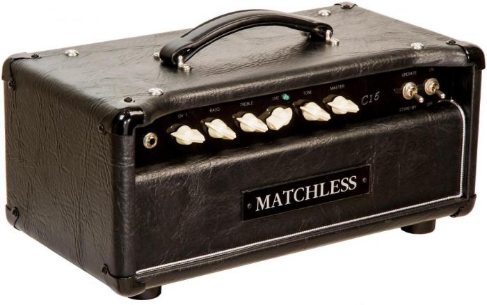 Tête ampli guitare électrique Matchless C-15 Head - Black/Silver