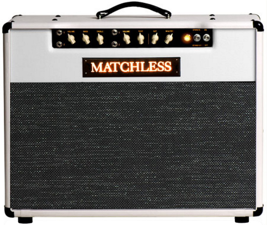 Matchless Dc-30 30w 2x12 White/silver - Ampli Guitare Électrique Combo - Main picture
