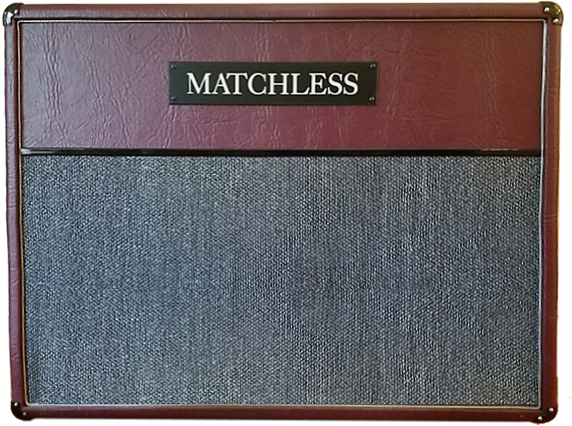 Matchless Esd212 Cab 2x12 60w 4-ohms Burgundy/silver - Baffle Ampli Guitare Électrique - Main picture